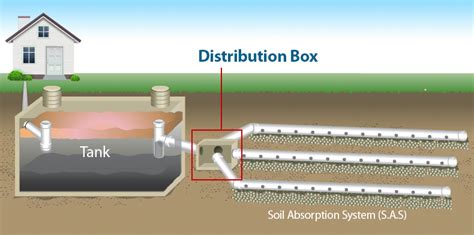 where is the distribution box on a septic tank|septic distribution box replacement cost.